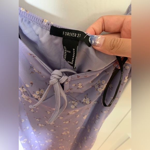 Forever 21 Purple Floral Dress - Picture 5 of 5